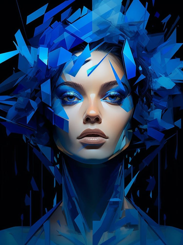 Abstract Geometric Lady 8