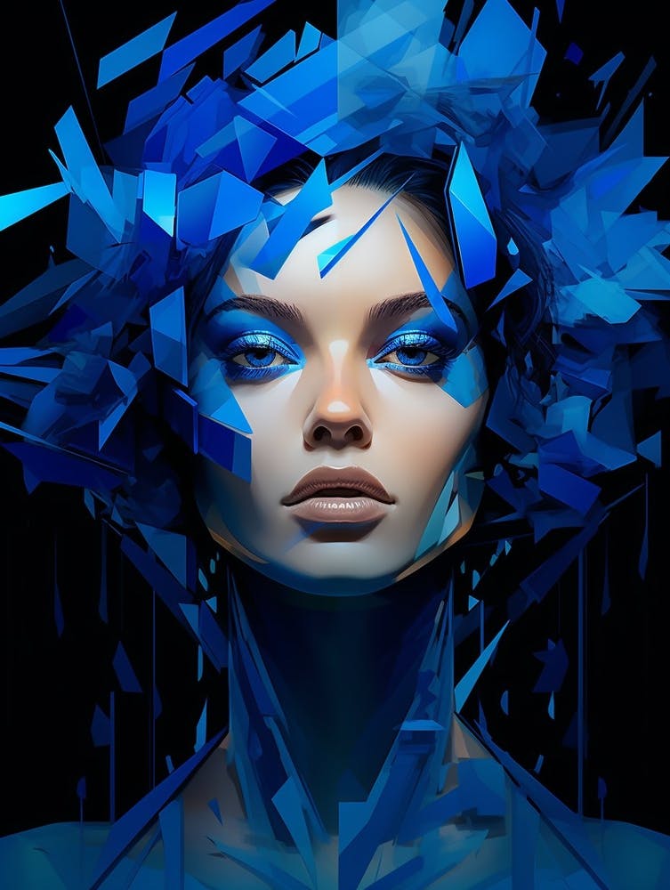 Abstract Geometric Lady 8