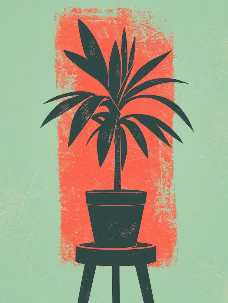 Planter On Stool