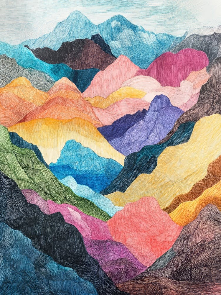 Colorful Mountain Landscape 8