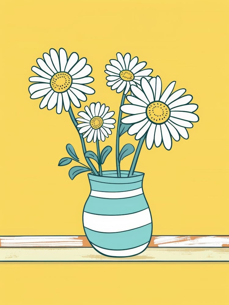 Daisies In A Vase 4