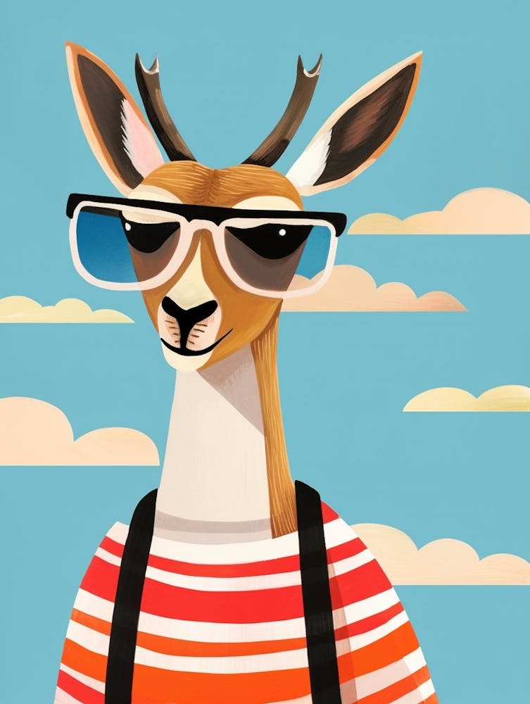 Little Gazelle 2 Wearing Sunglasses