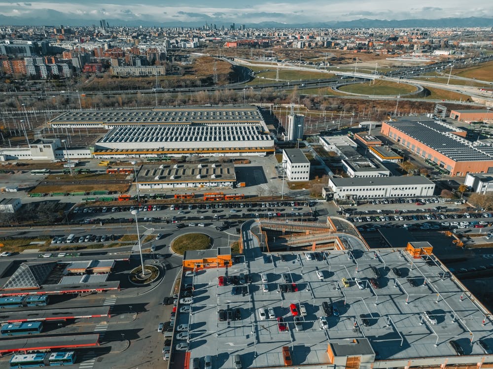 Aerial View Of A City