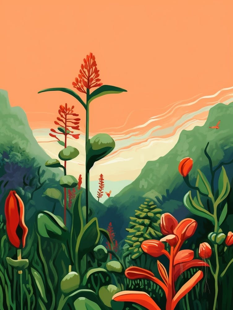 Boho Wildflower Painting False Solomons Seal 3