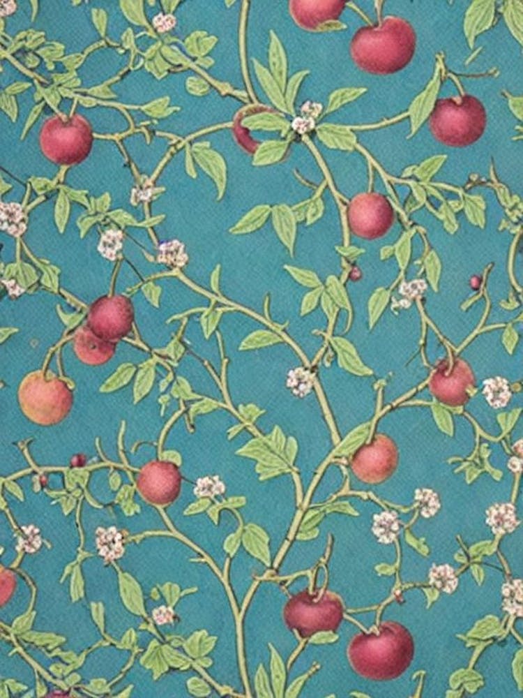Plum 2 tree Vintage Botanical
