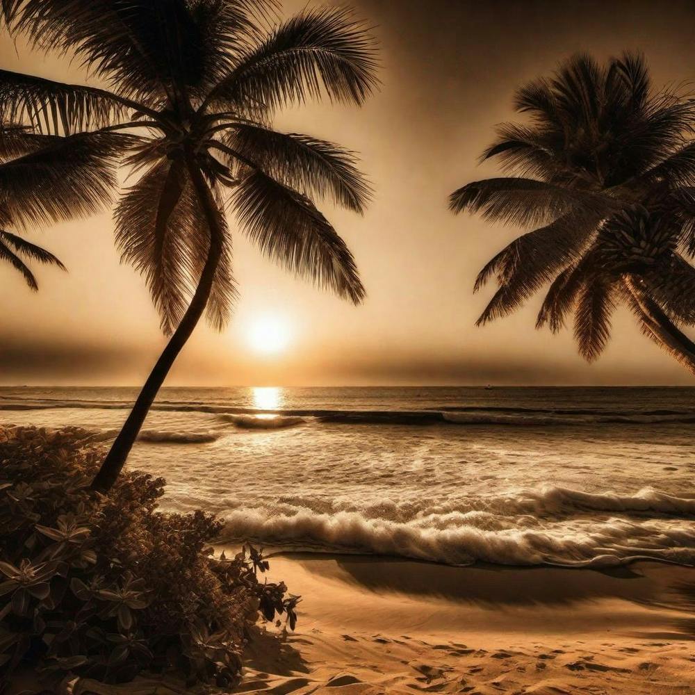 Sunset At The Beach 368