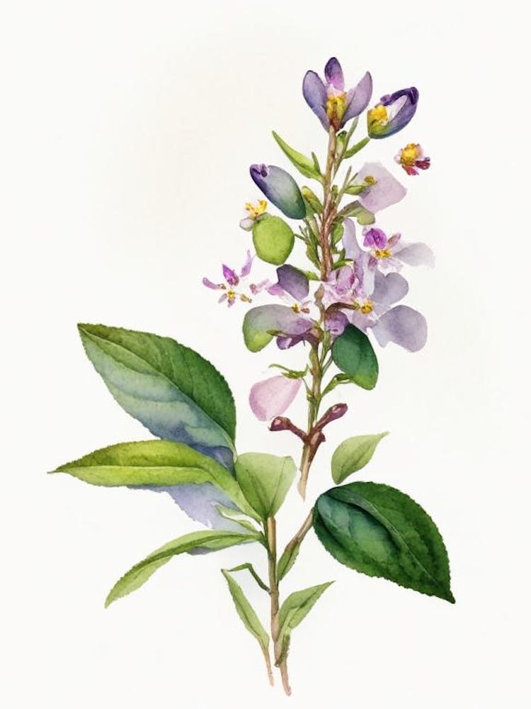 Yerba Santa Wildflower Watercolour