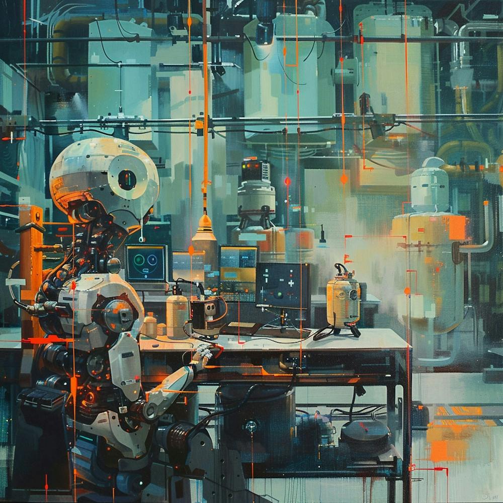 A Workflow Automation Oil Painting Illustration 1718669324 2
