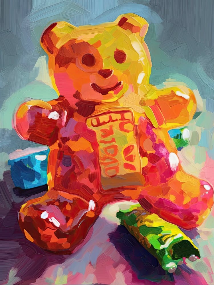 Gummy Bears Oil Painting 3