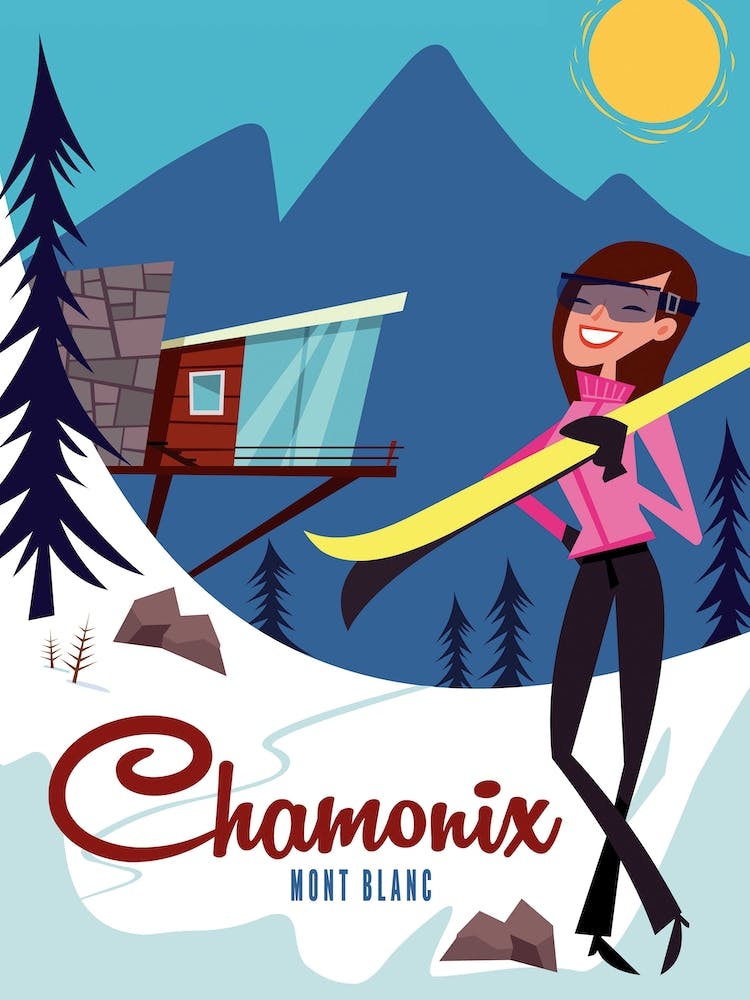 Chamonix Mont Blanc Poster