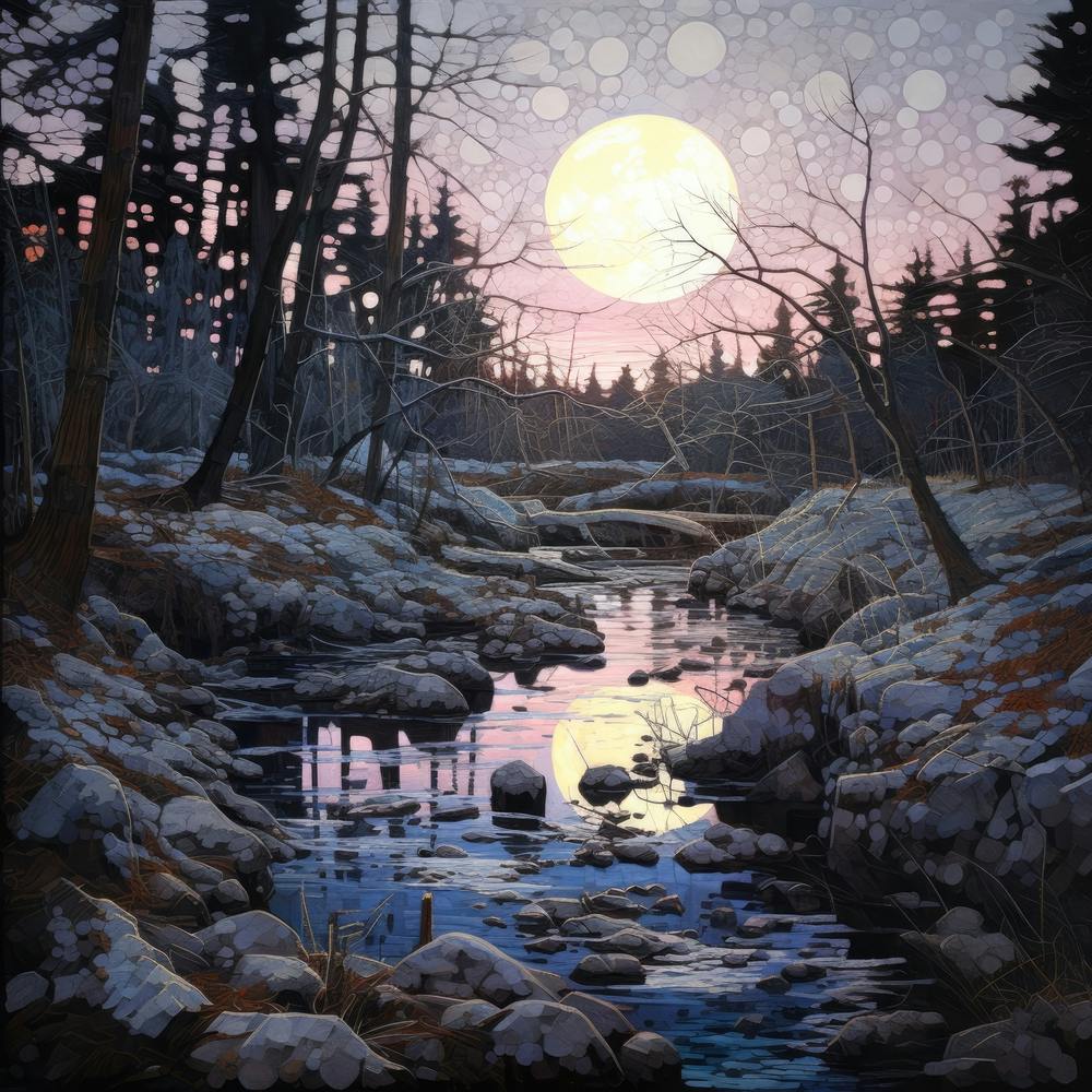 Full Moon In The Woods 1