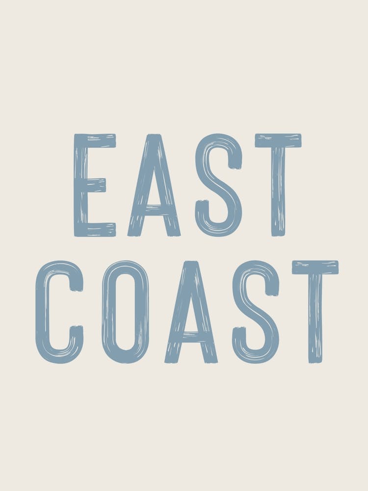 East Coast Sign Blue 1