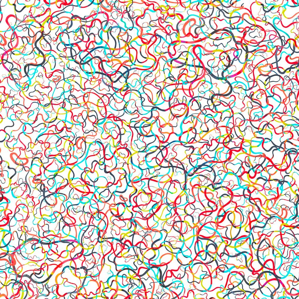 Water Drawings White Square