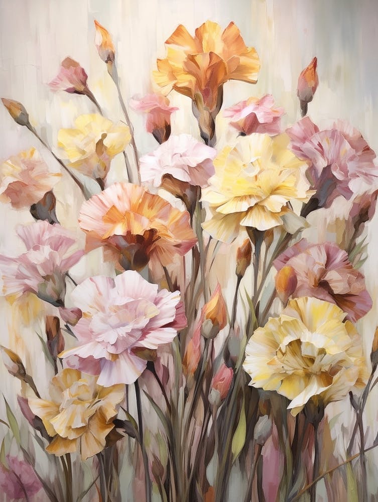 Fall Flower Painting Carnation 7