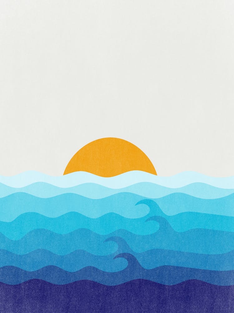 Sunrise In The Ocean