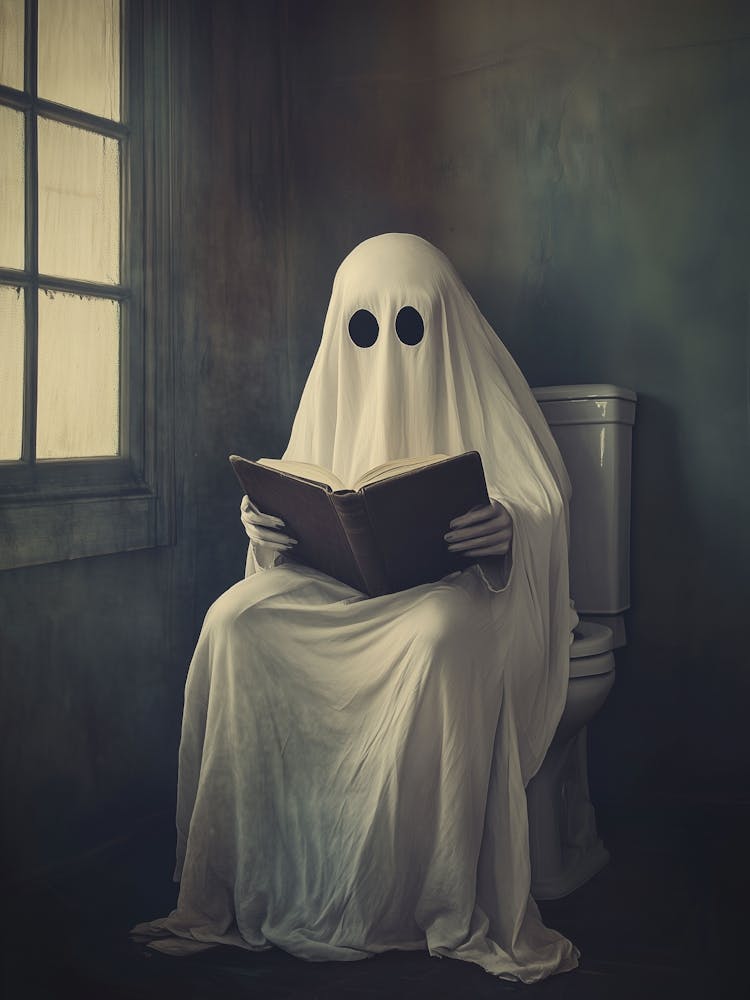 Ghost Having A Private Moment Halloween
