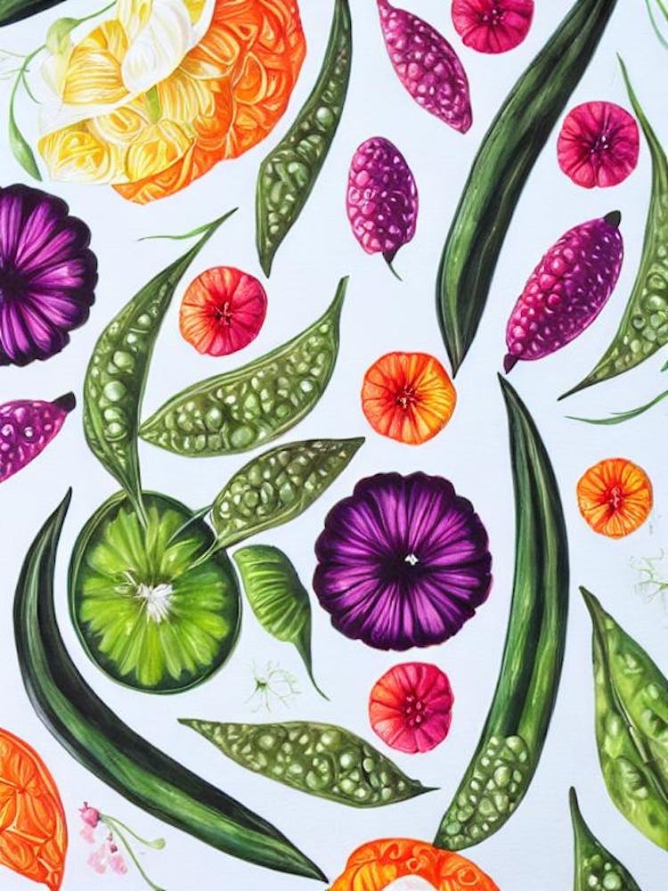 Peas 2 Marker vegetable