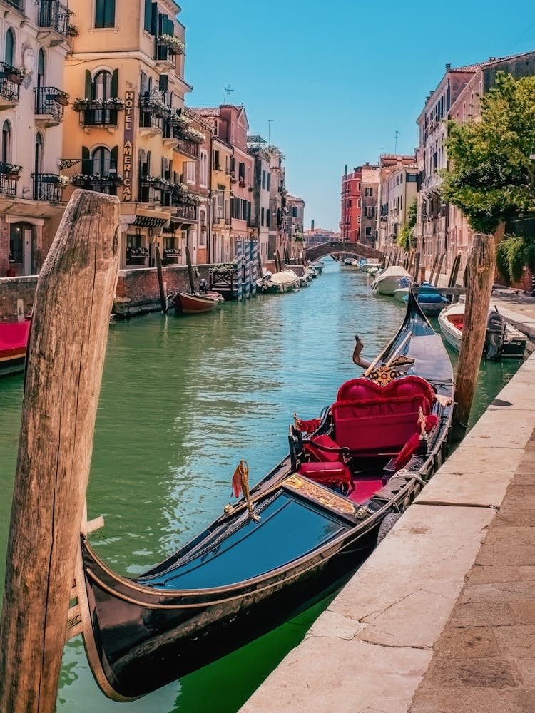 Love Gondola In Venice, Italy