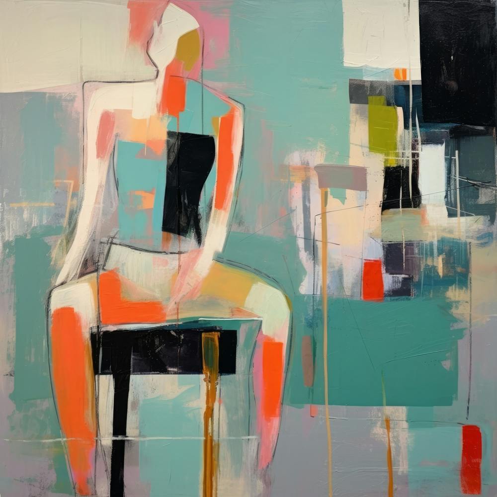 Conceptual Abstract Figurative Color Block Body Painting 10