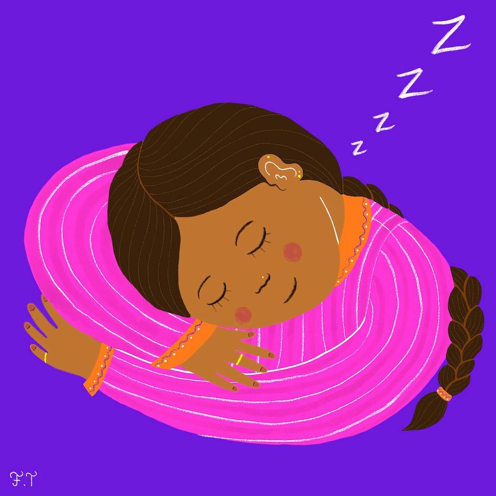 Sleeping Girl Square