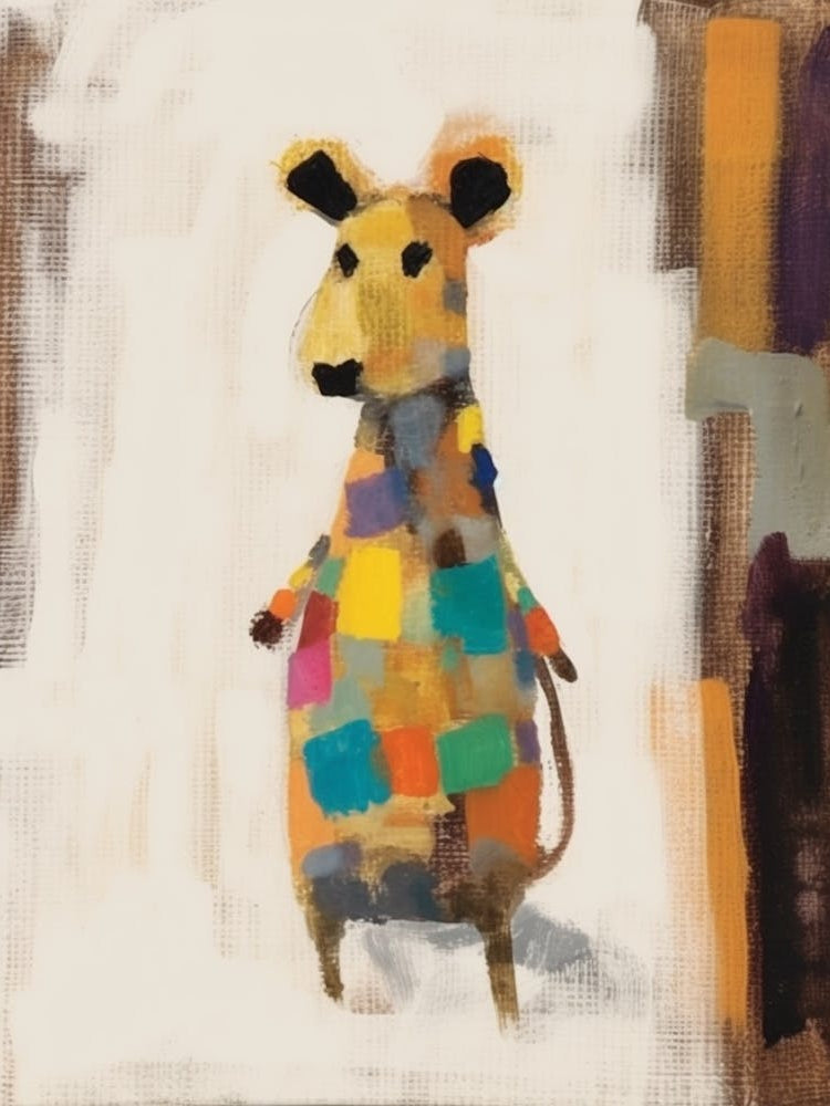 Mouse 1 Kids Patchwork Painting