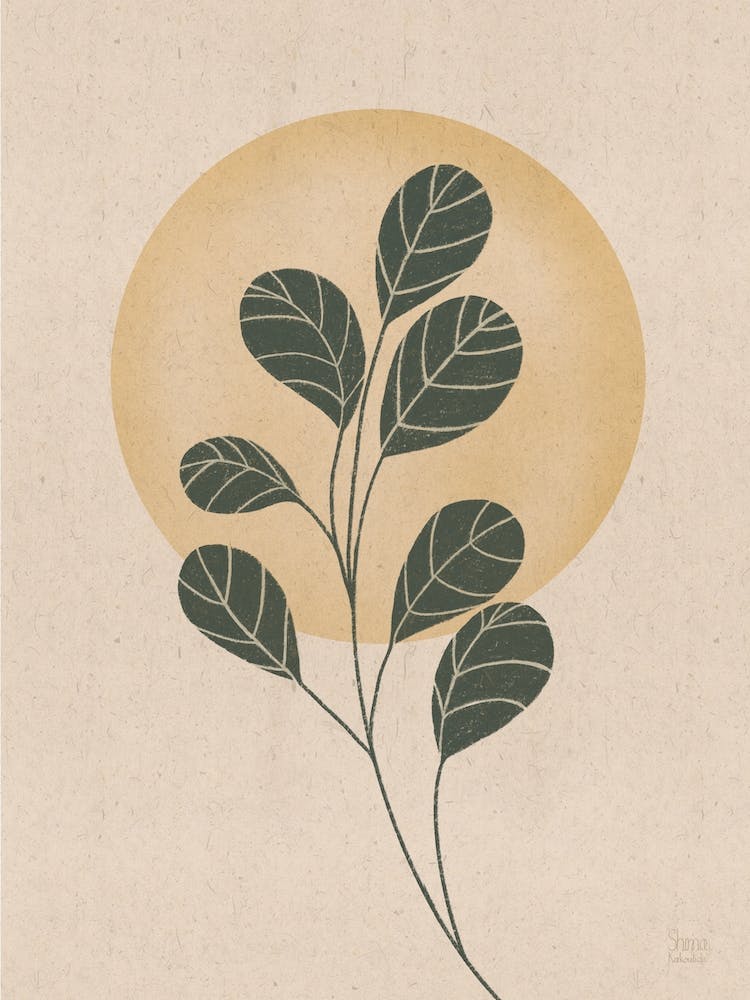 Round Leafs In The Sunset, Yellow