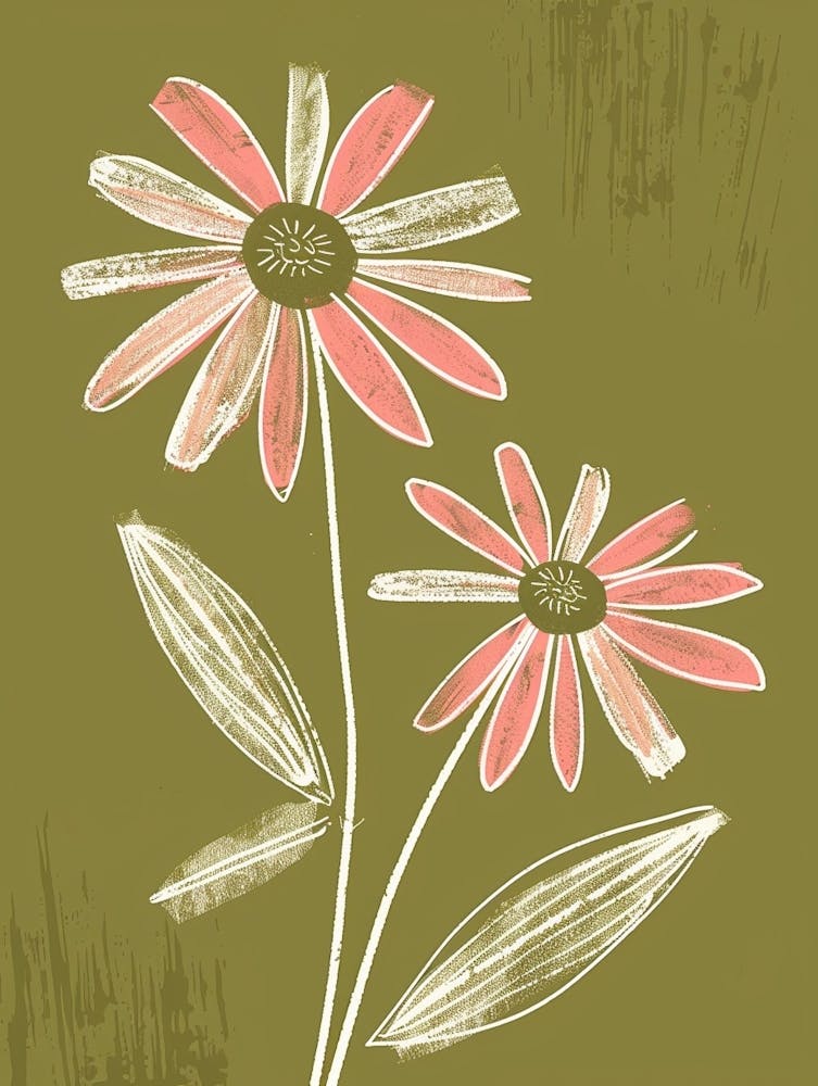 Pink & Green Marigold 1