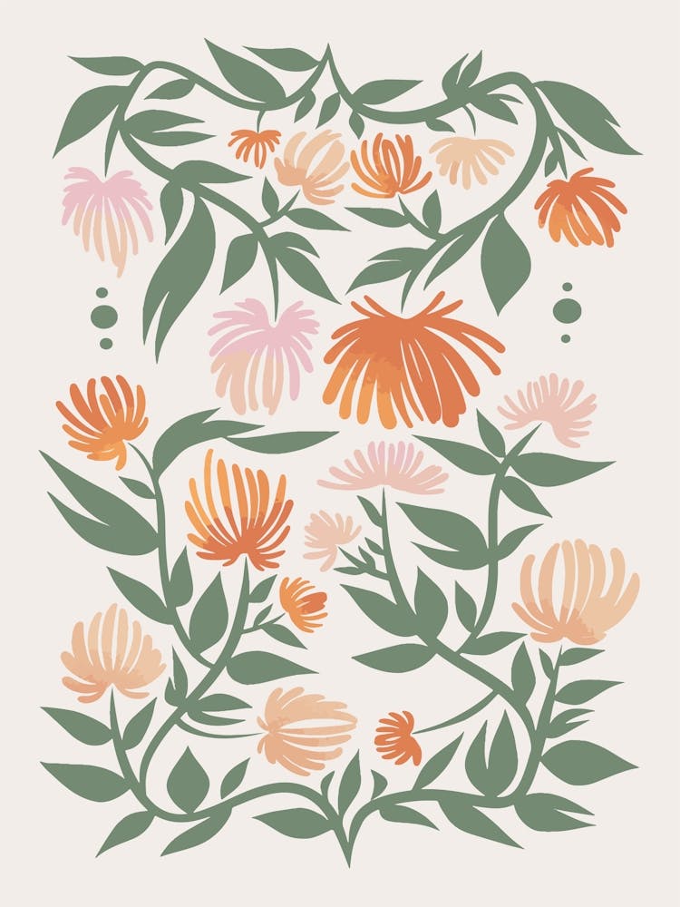 Pastel Flowers Scandinavian 5