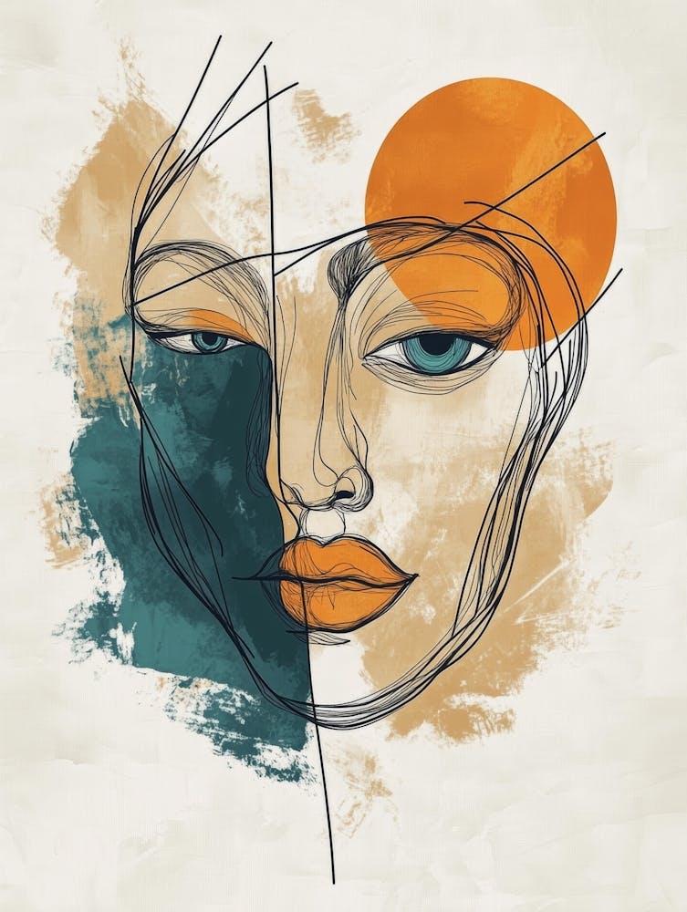 Abstract Portrait Of A Woman 124