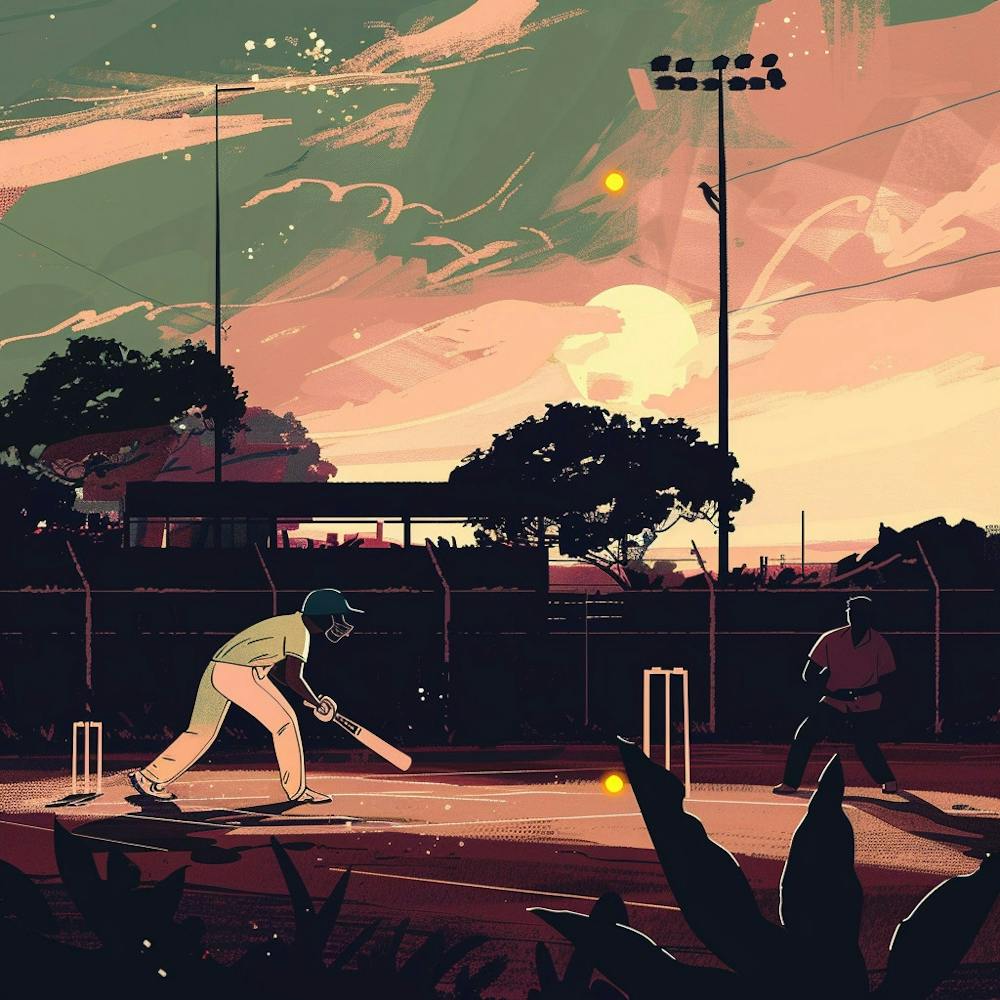 Cricket At Sunset