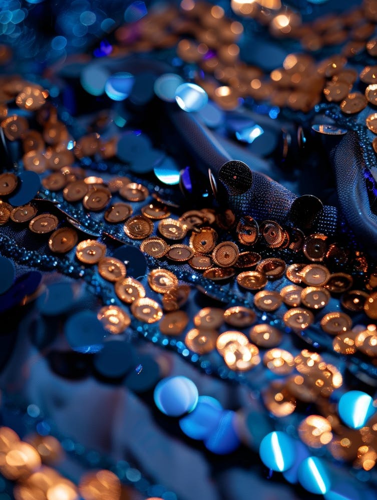 Blue Sequins
