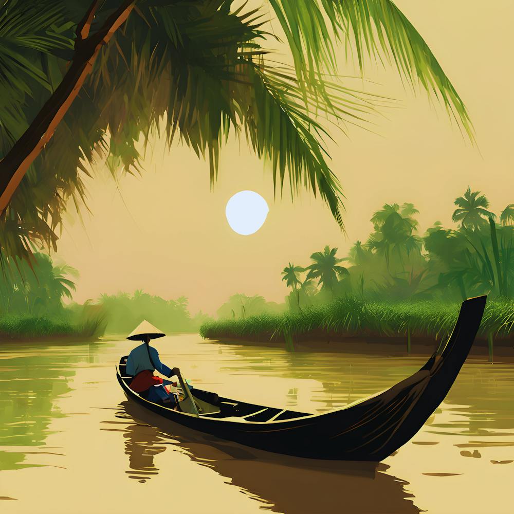 Sunset In Thailand