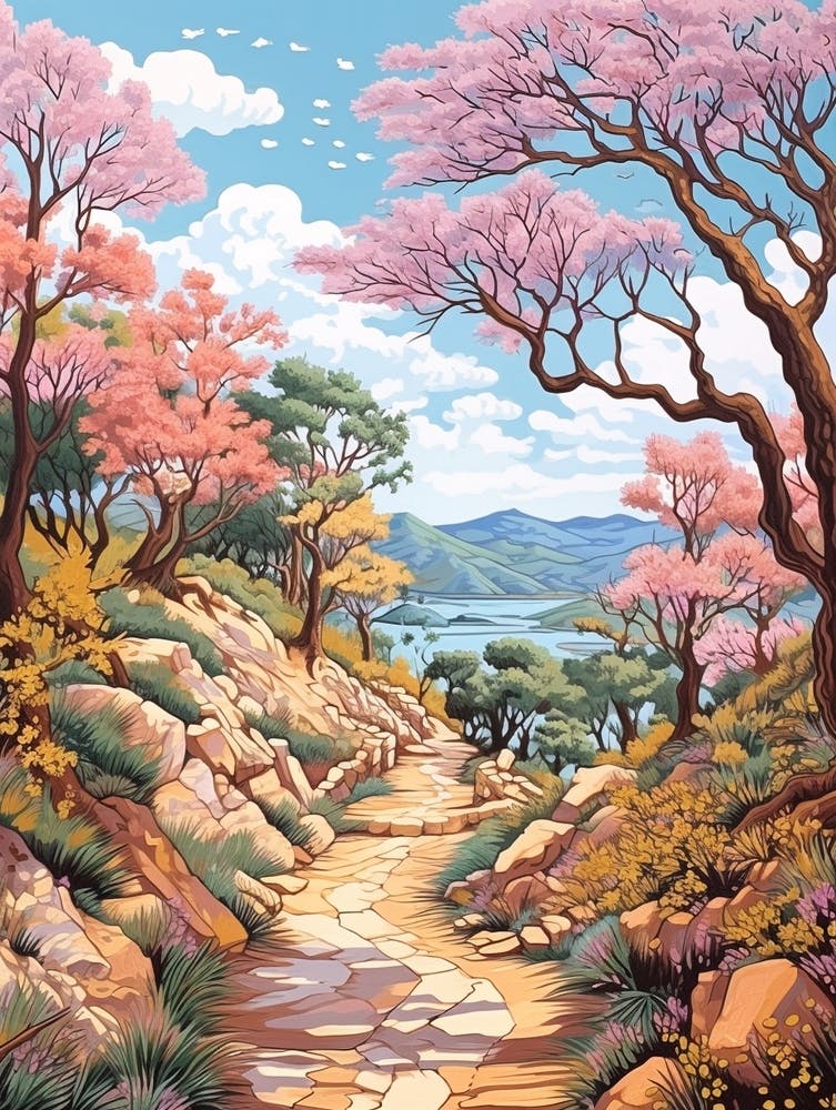 Lycian Way Turkey 2 Hike Illustration