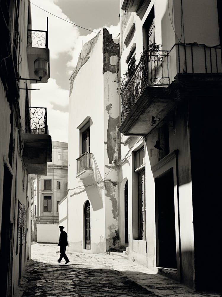 Athen, Griechenland, Mediterrane Schwarz-Weiß-Fotografie Analog 2