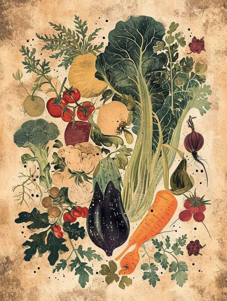 Rustic Vegetable Illustration