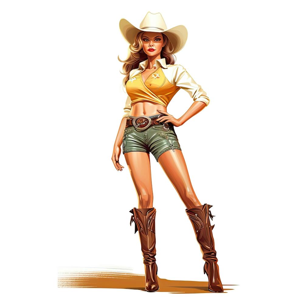 Ganzkörper Cowgirl