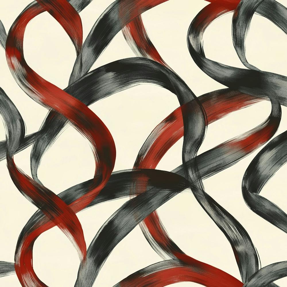Red And Black Swirls