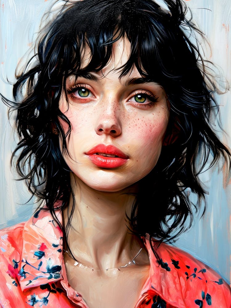 Portrait Of A Young Woman painting