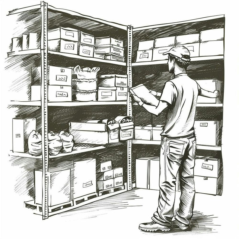 Man In A Warehouse