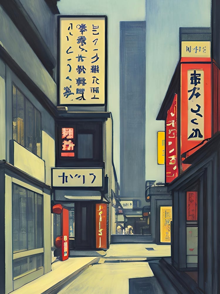 Asiatische Straßenszene