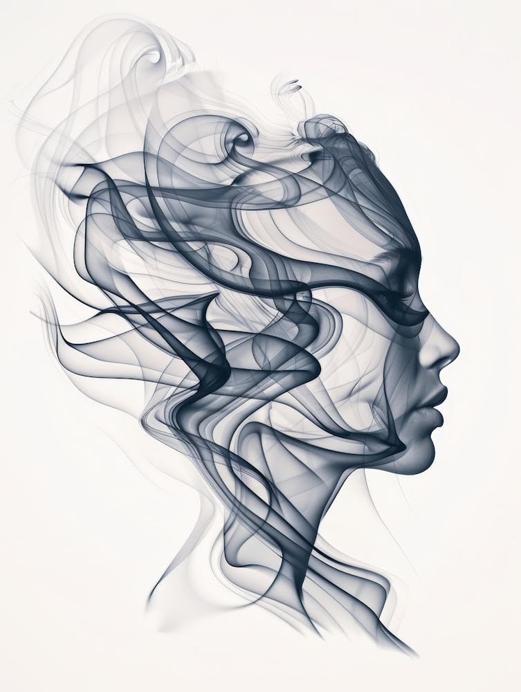 Smoke Portrait Of A Woman 1