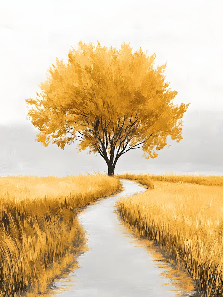 A Tree and the Endless Wheat Field 2