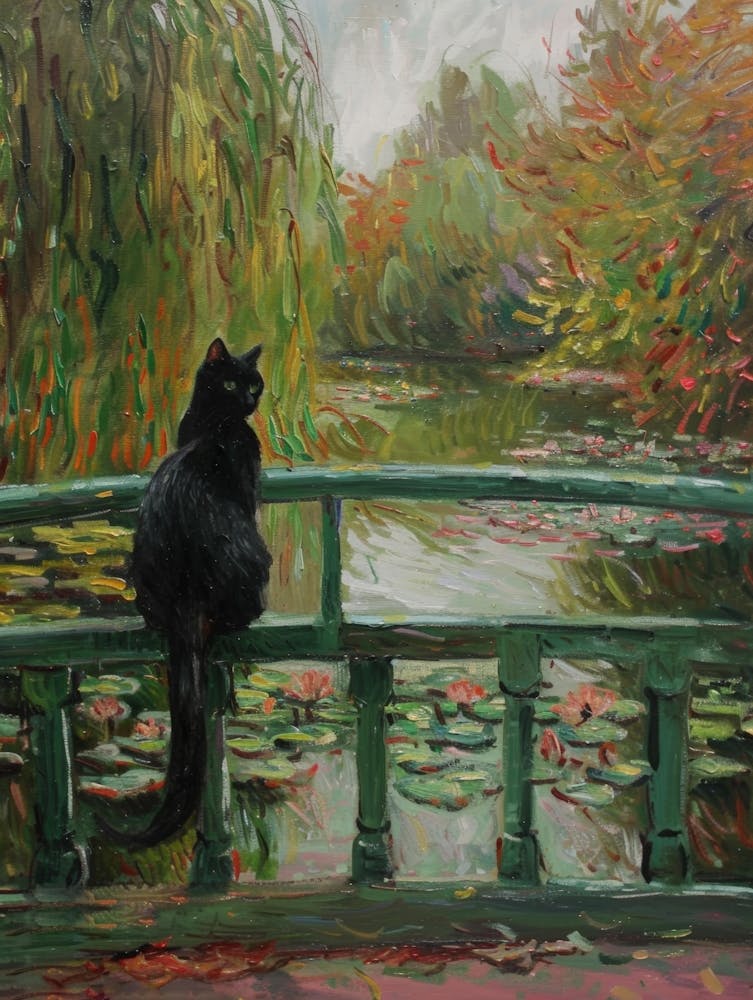 Cat On A Bridge