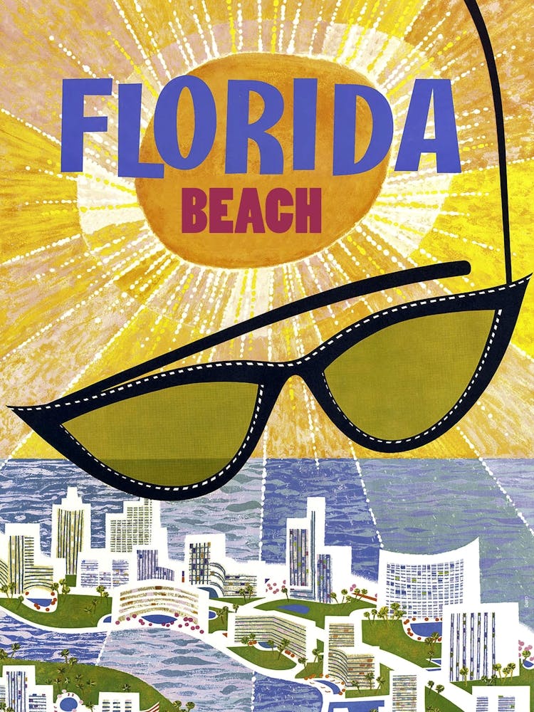 Sunglasses Over The Sunny Florida
