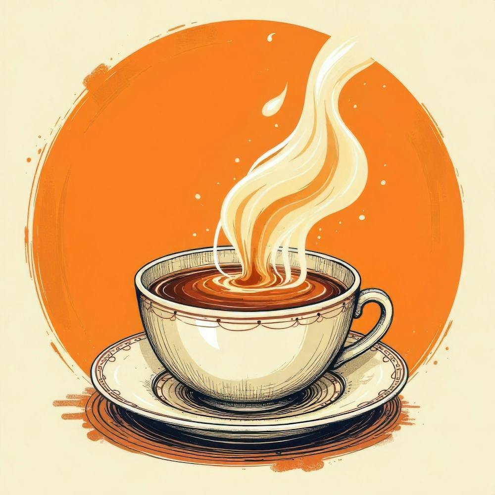 Illustration Of A Cup Of Coffee