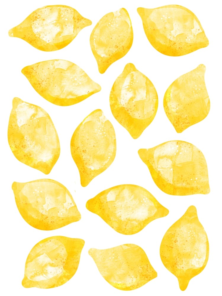 Watercolor Lemons