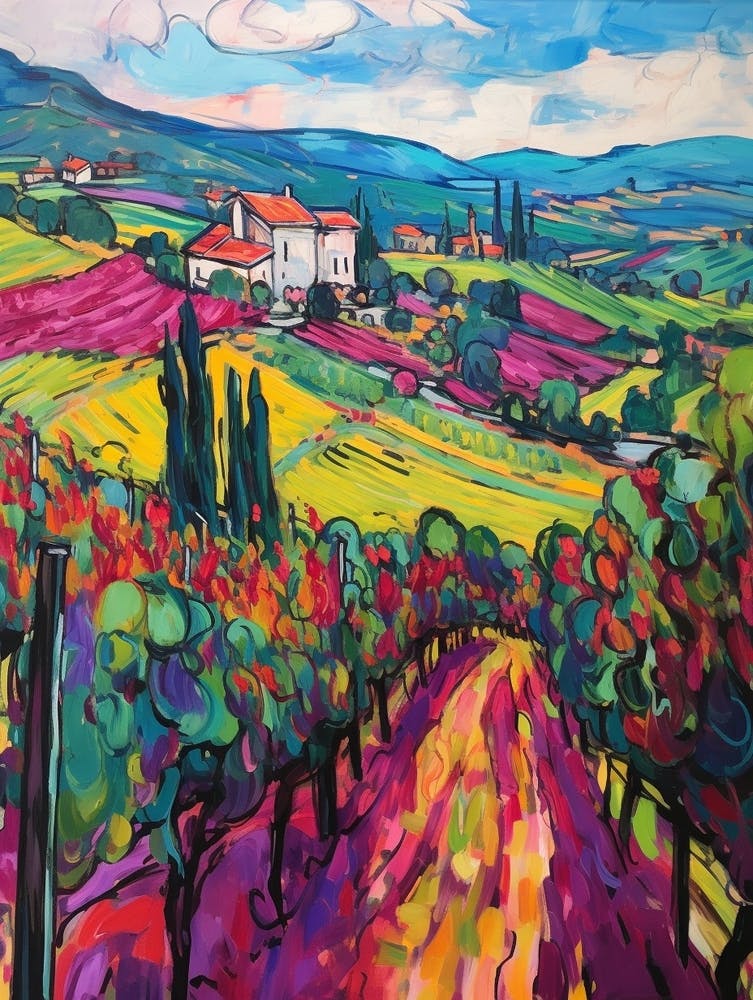Chianti Italy 1 Fauvist Painting