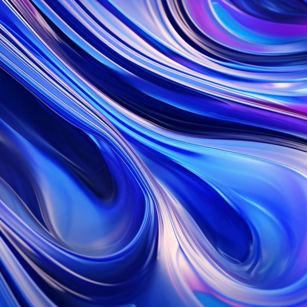 Abstract Blue Wavy Background