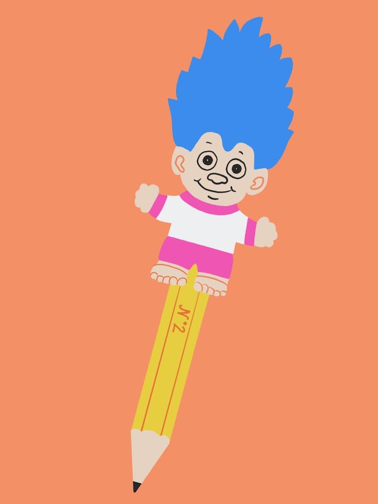 Troll Pencil Topper