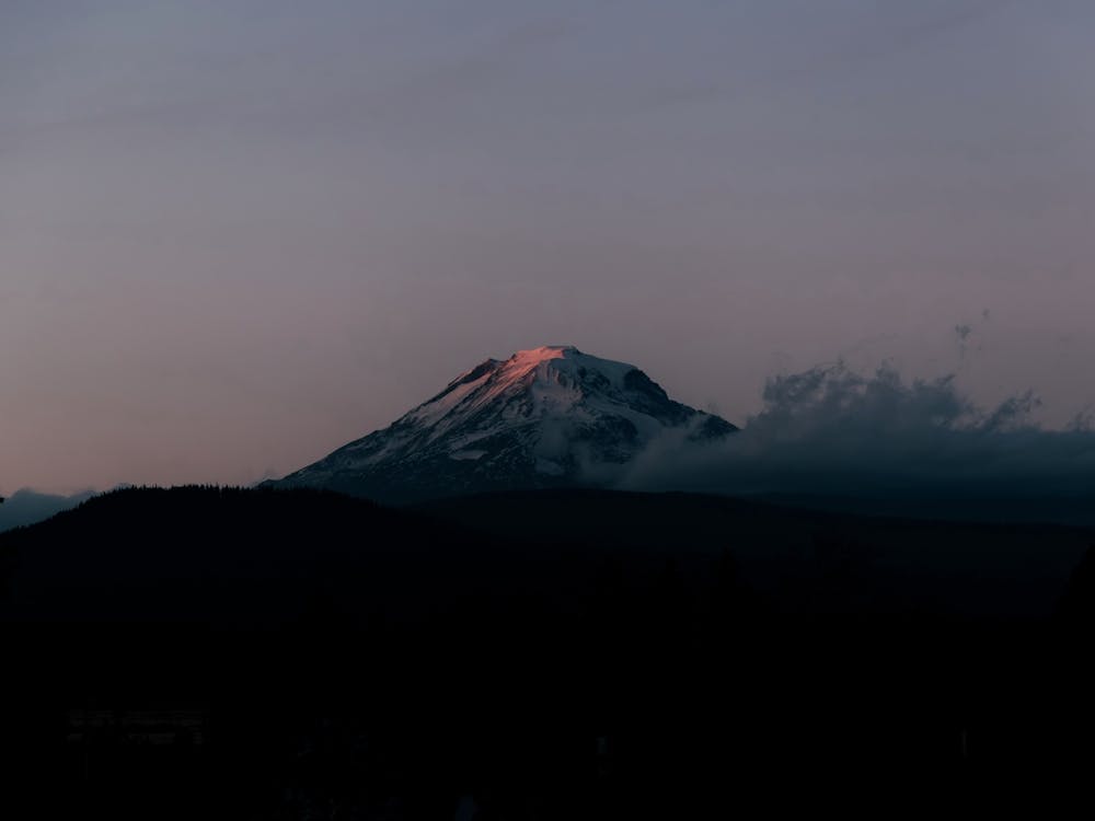 Last Light on Mount Adams